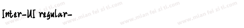 Inter-UI regular字体转换